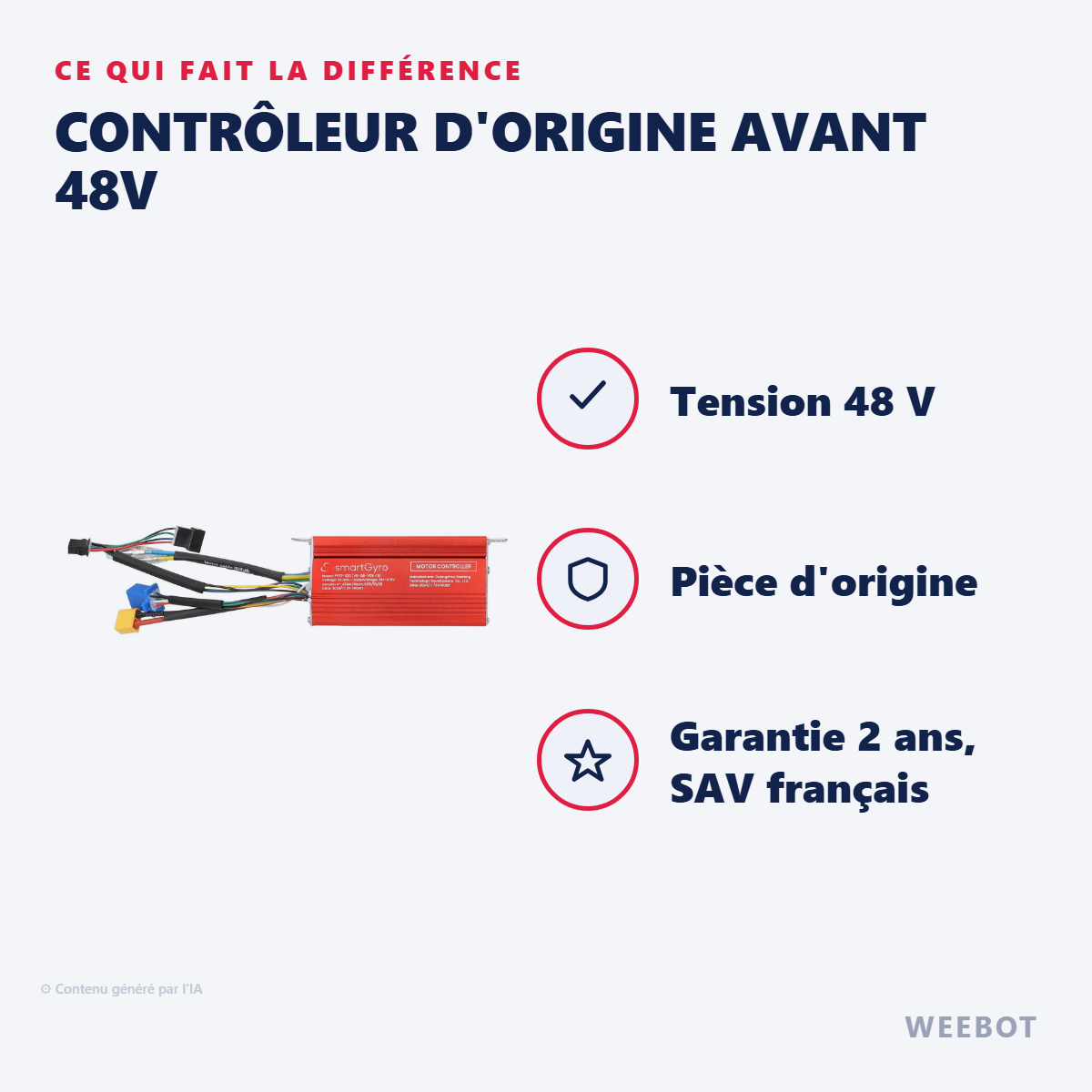 Contrôleur d'Origine Avant 48V : les points forts