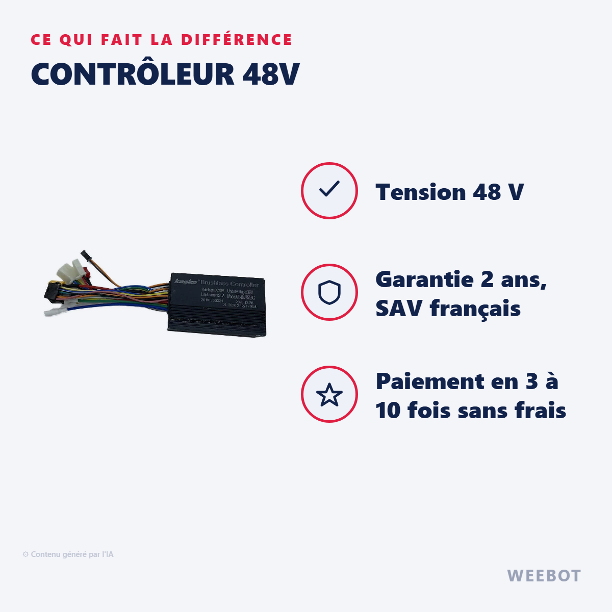 Contrôleur 48V : les points forts