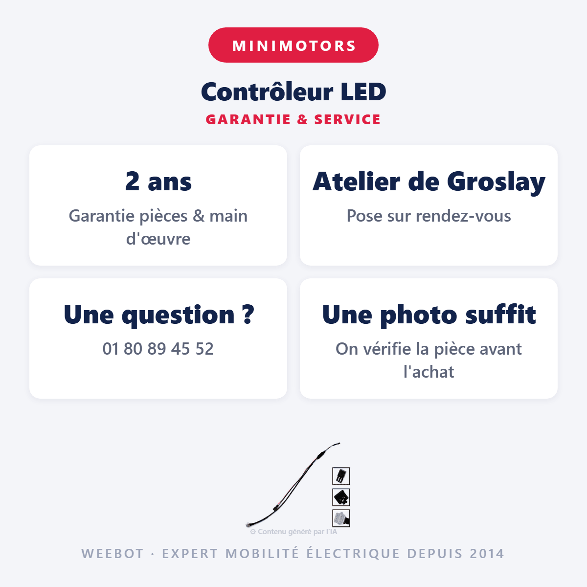 Contrôleur LED pour Trottinette Électrique Dualtron Spider Raptor 2 (Ancienne Version) - Weebot