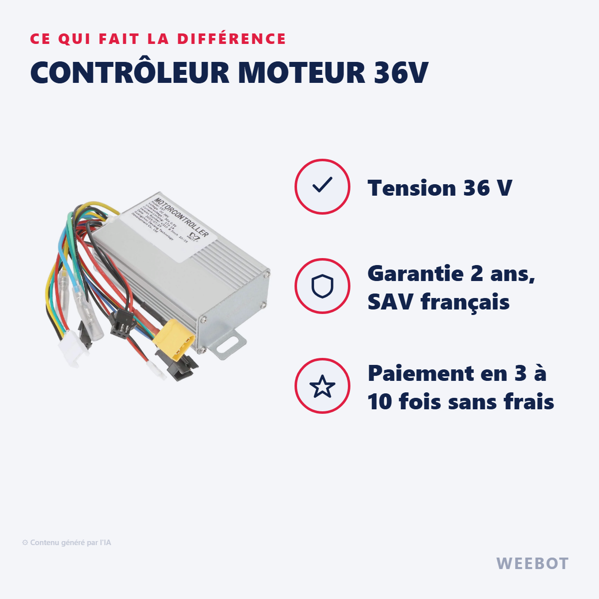 Contrôleur Moteur 36V : les points forts