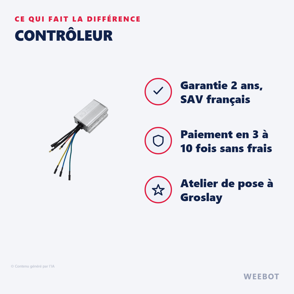 Contrôleur pour Trottinette Électrique Dualtron Dolphin - Weebot