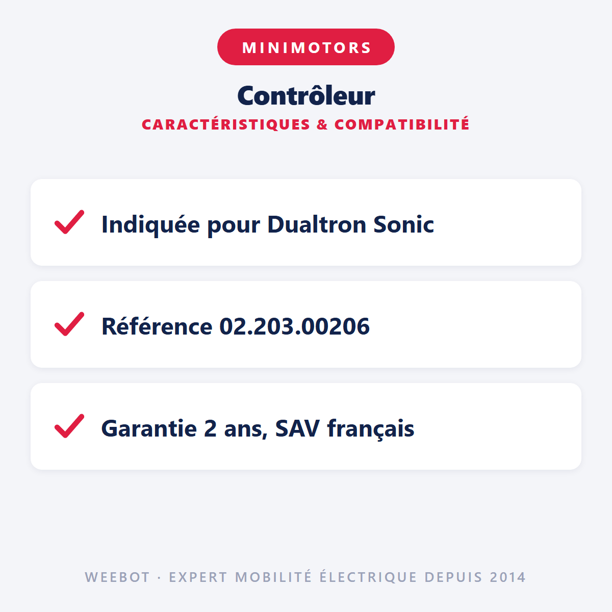 Contrôleur pour Trottinette Électrique Dualtron Sonic - Weebot