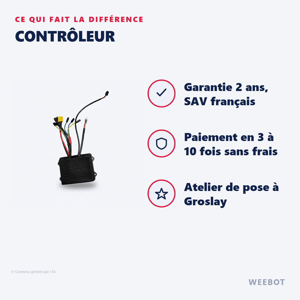 Contrôleur pour Trottinette Électrique Dualtron Sonic - Weebot