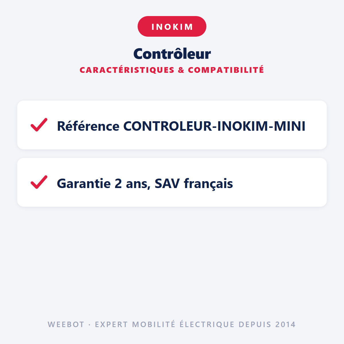 Contrôleur : caractéristiques et compatibilité