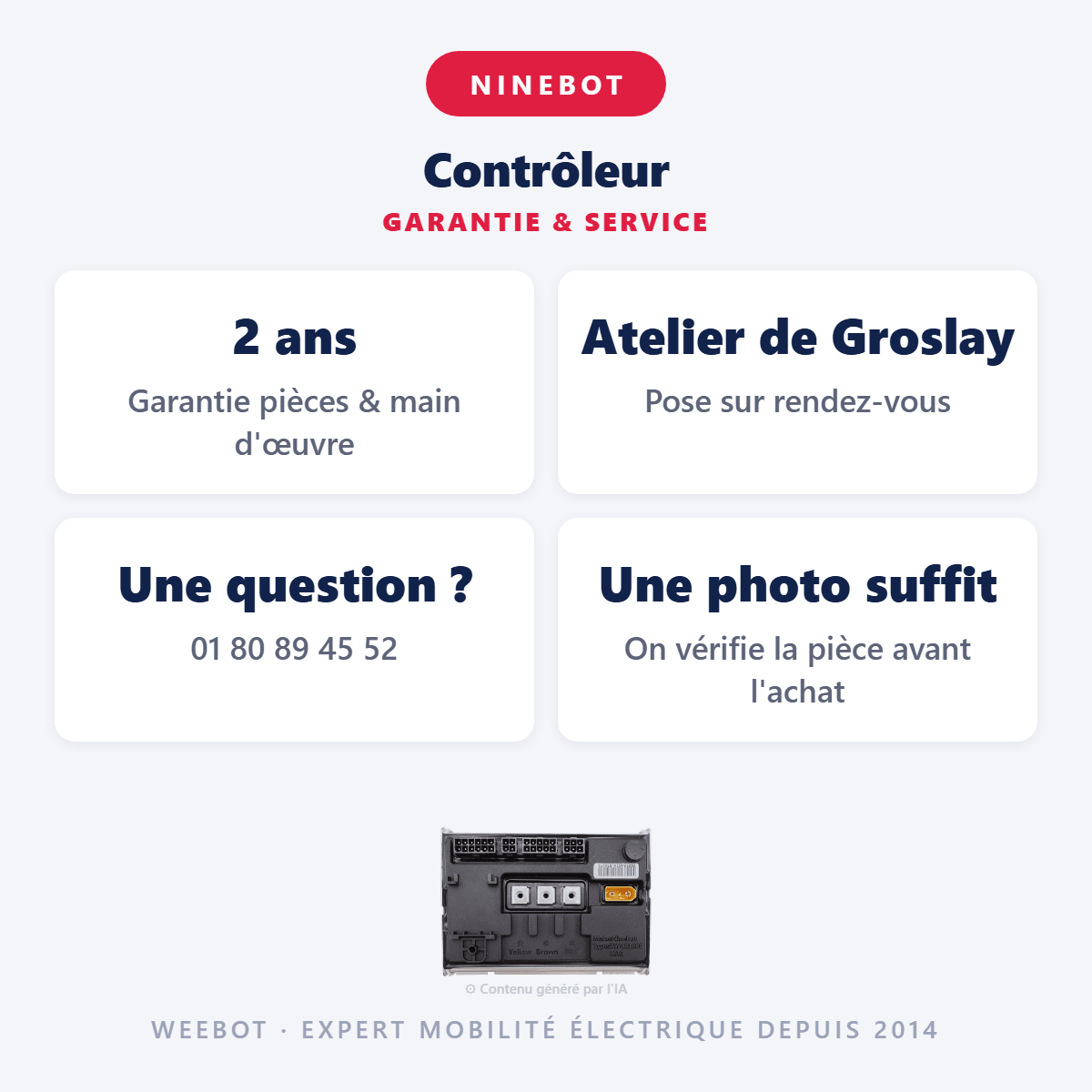 Contrôleur pour Trottinette Électrique Ninebot Segway ZT3 Pro - Weebot