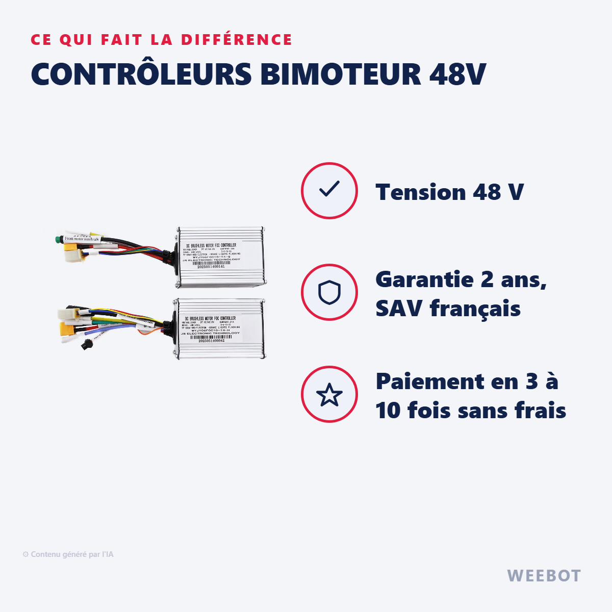 Contrôleurs Bimoteur 48V : les points forts