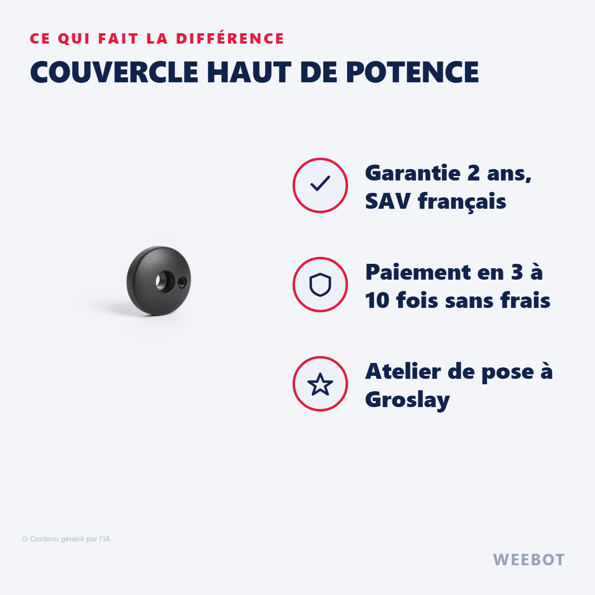 Couvercle Haut De Potence : les points forts