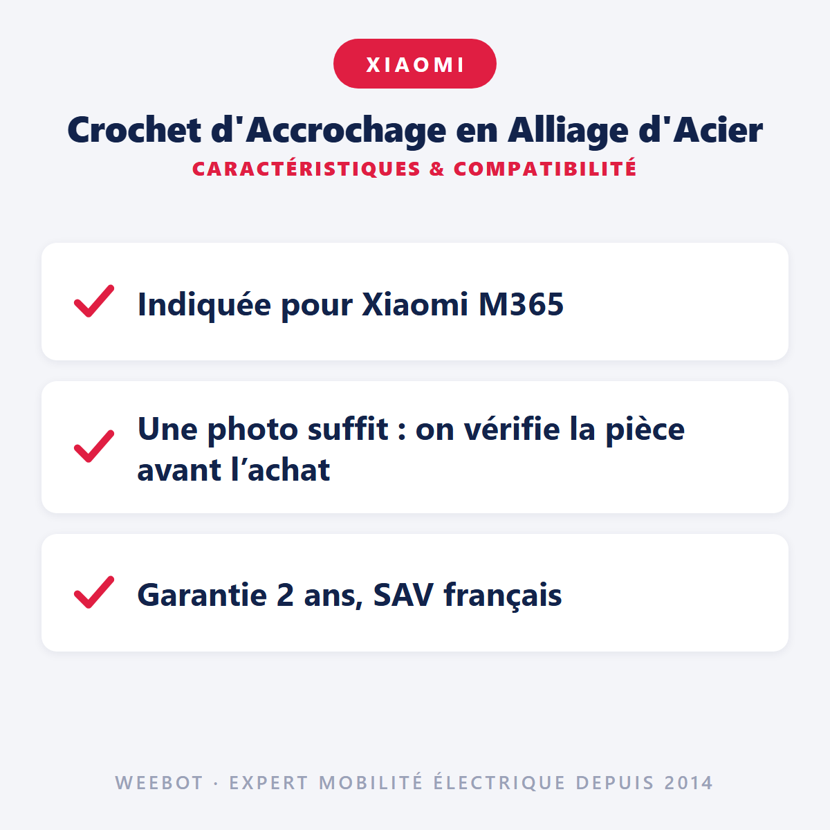 Crochet d'Accrochage en Alliage d'Acier : caractéristiques et compatibilité