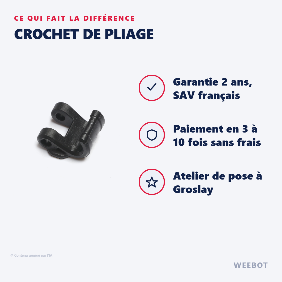 Crochet de Pliage : les points forts