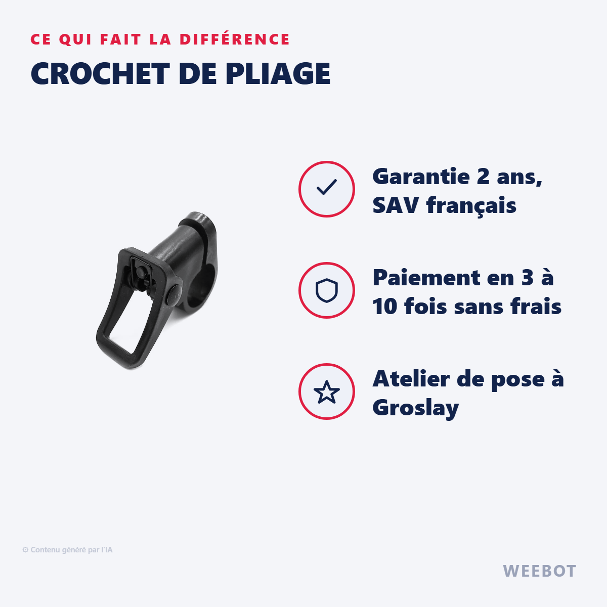 Crochet de Pliage : les points forts