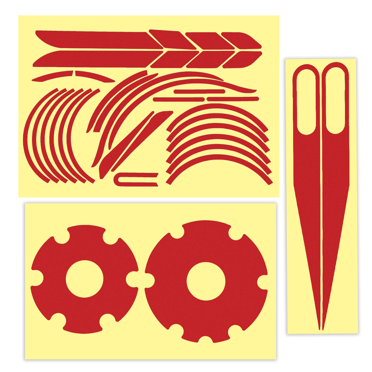 Stickers Réfléchissants Châssis Rouge