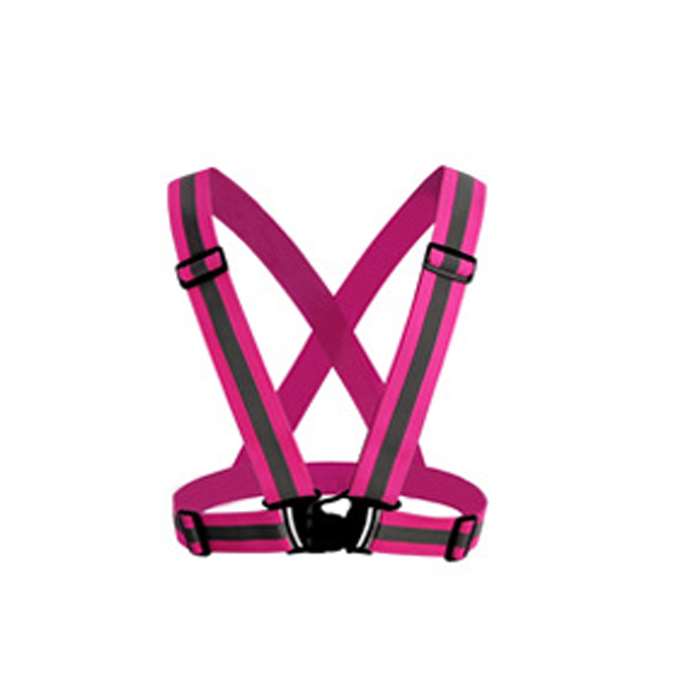 Gilet de signalisation avec bandes réfléchissantes Rose