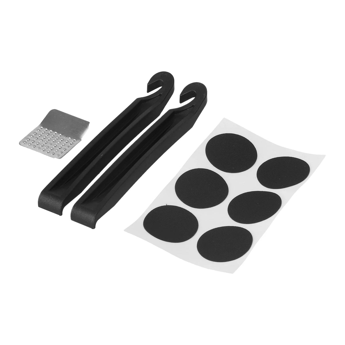 Kit de Réparation Anti-Crevaison avec Rustines, Démontes-Pneus et Râpe, vue 5