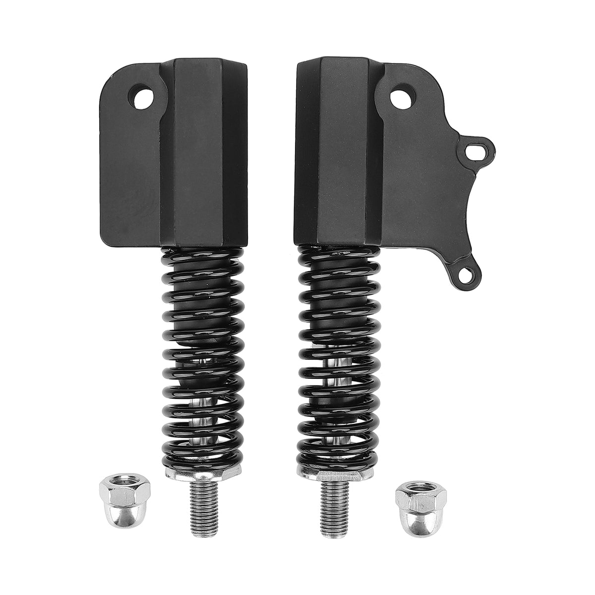 Paire de suspensions hydrauliques 10 pouces noires avec ressorts et écrous