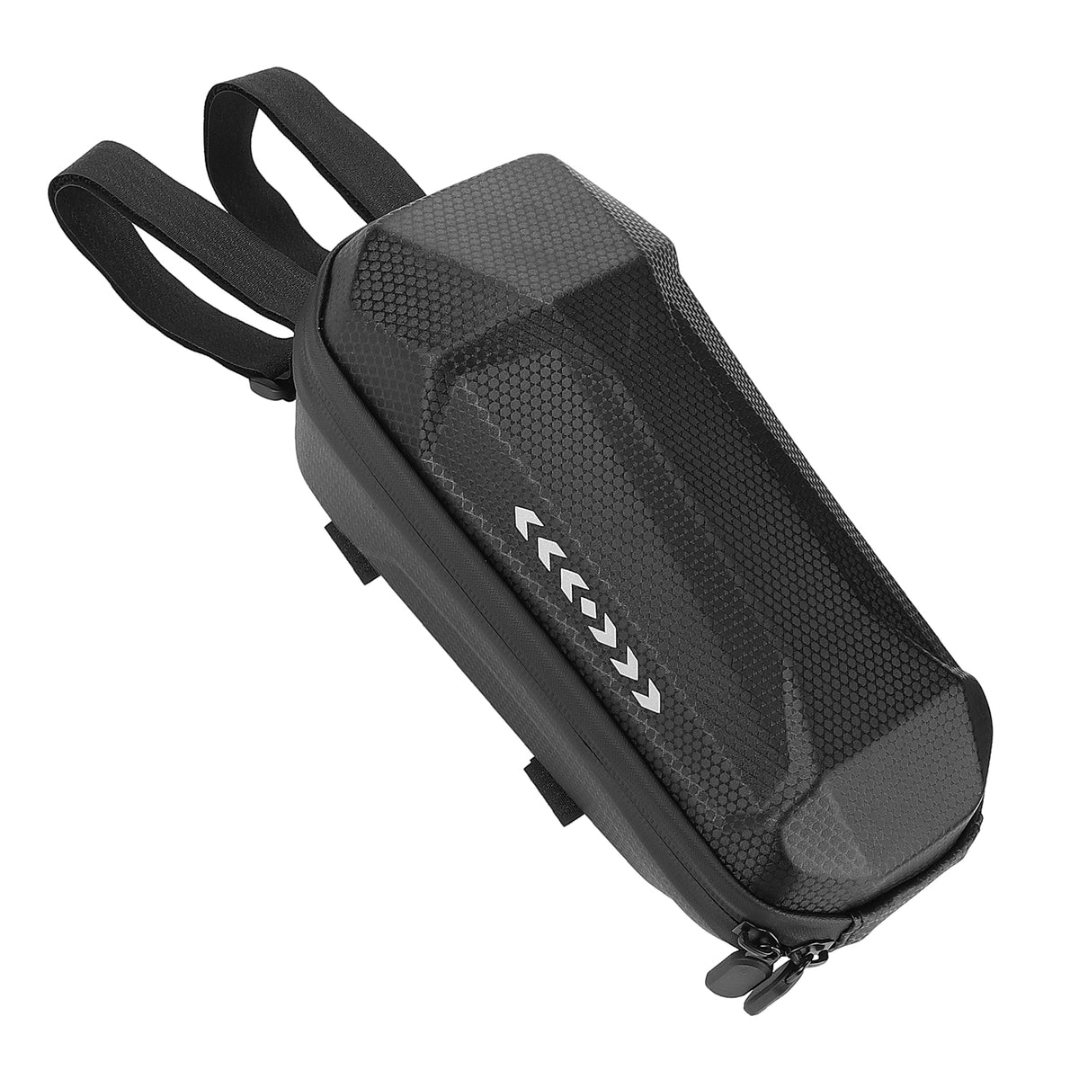 Sacoche guidon rigide imperméable noire de 2 litres avec bandes réfléchissantes