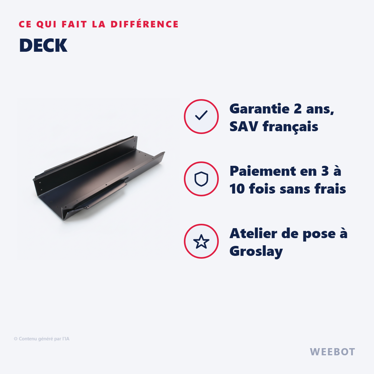 Deck : les points forts