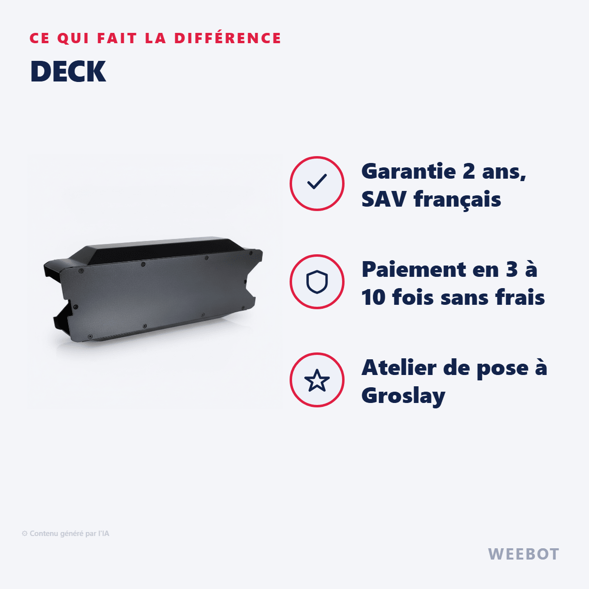 Deck pour Trottinette Electrique Fighter Mini - Teverun - Weebot