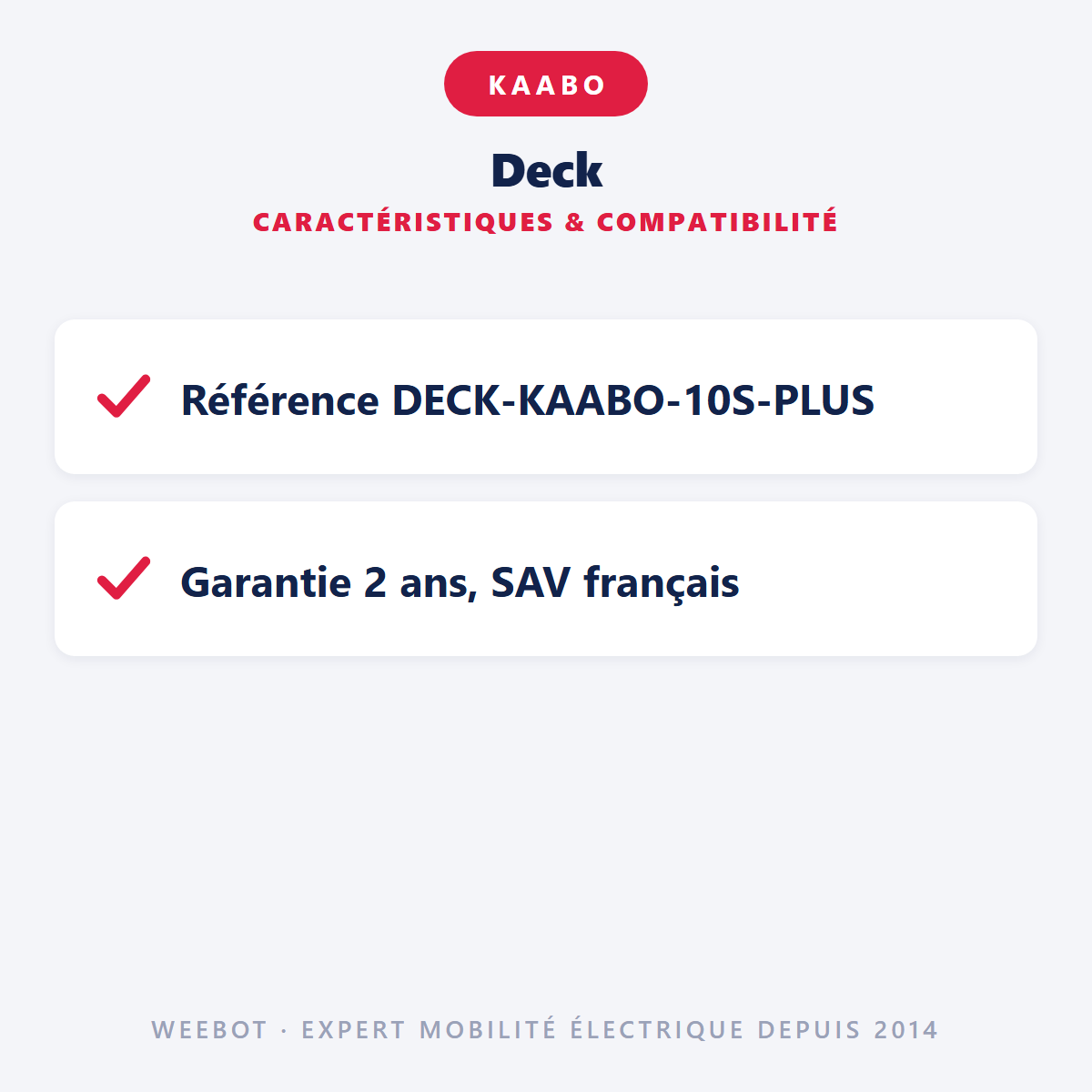 Deck : caractéristiques et compatibilité