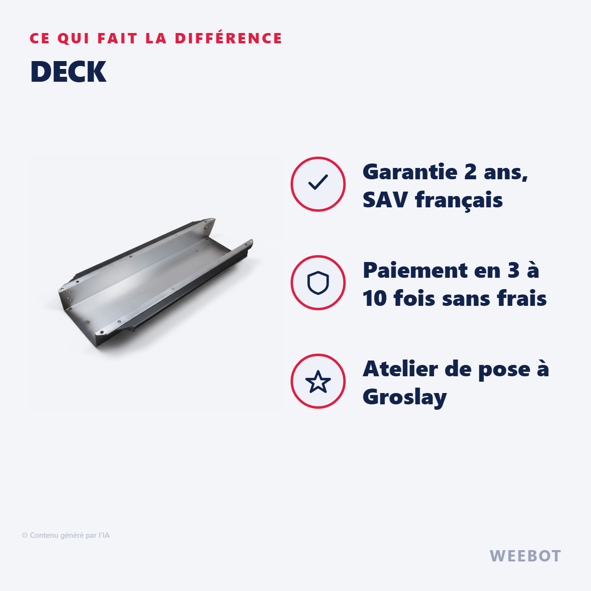 Deck : les points forts