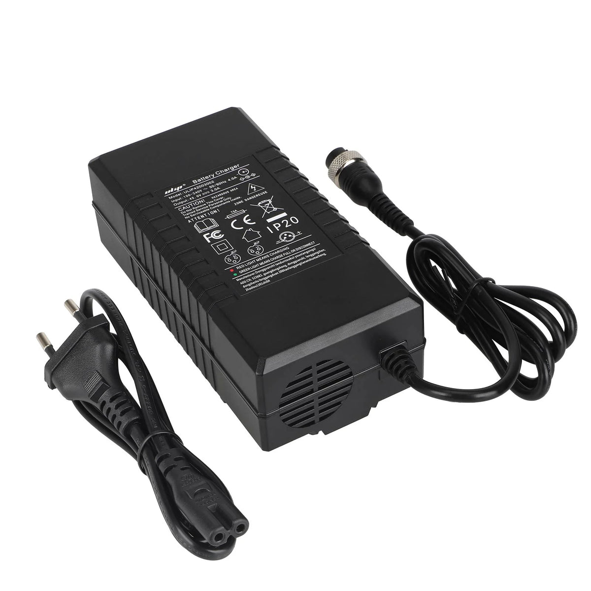 Chargeur 42V 3A Connecteur GX16 3 Broches, vue 5