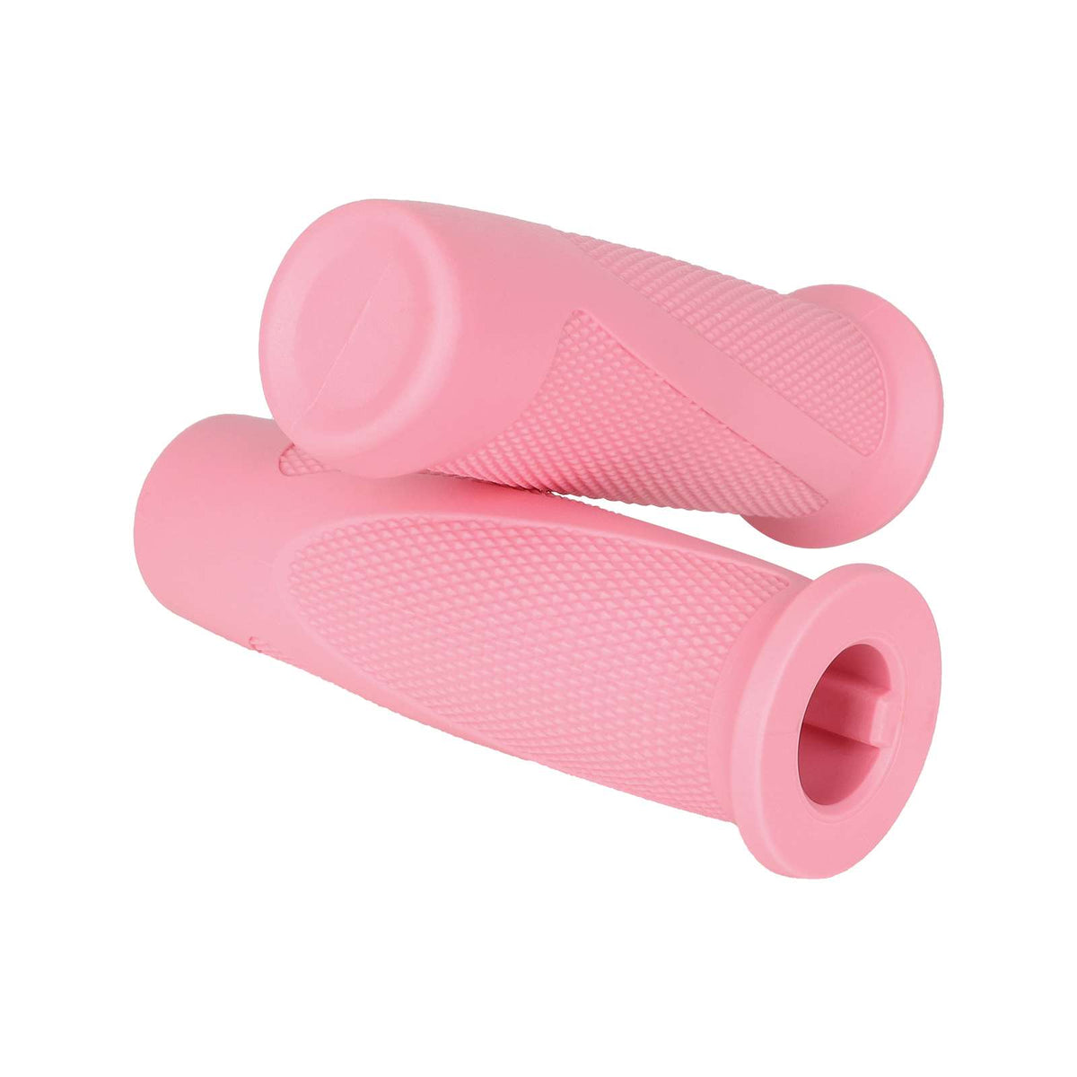 Paire de poignées en silicone rose pour guidon de trottinette électrique