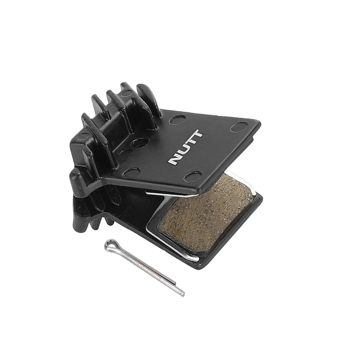 Plaquettes de frein en résine NUTT noires avec ailettes de refroidissement