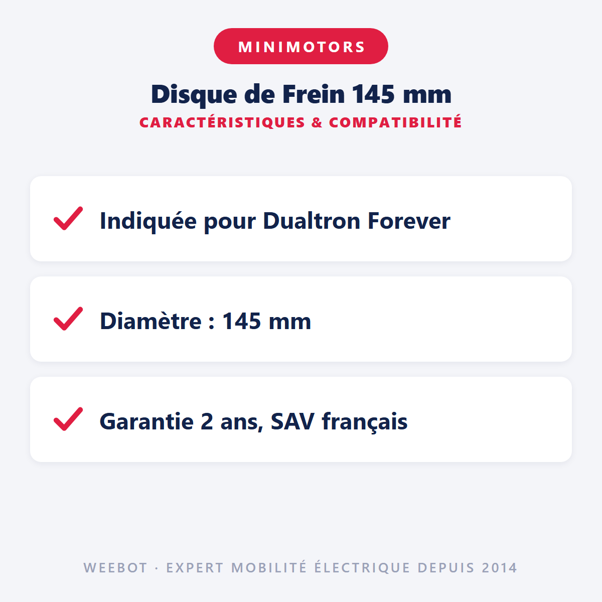 Disque de Frein 145 mm : caractéristiques et compatibilité
