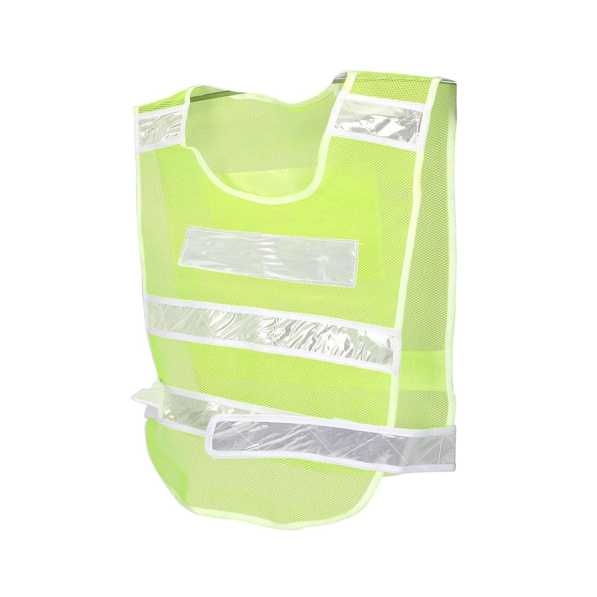 Gilet réfléchissant respirant vert fluo en maille pour sécurité de profil