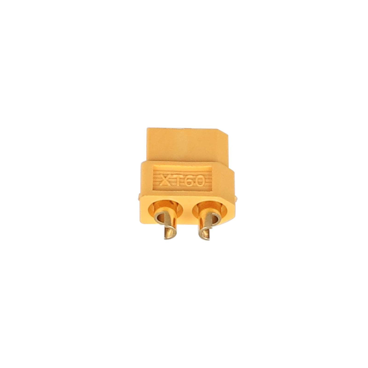 Connecteur XT60 mâle jaune avec fiches dorées