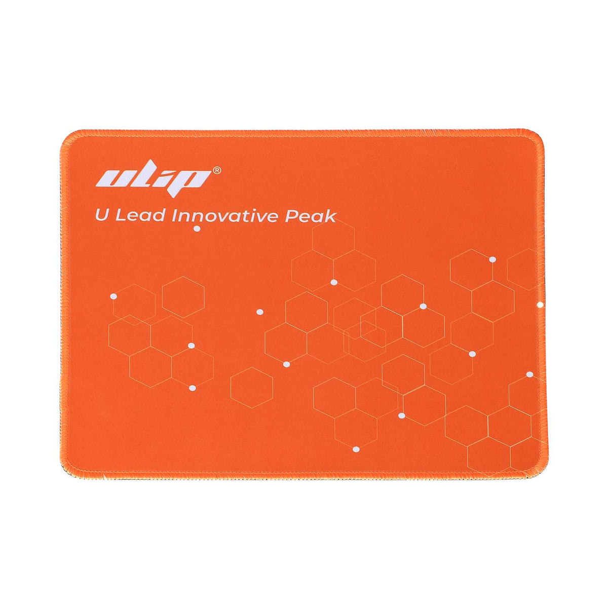 Tapis de souris orange vu de face