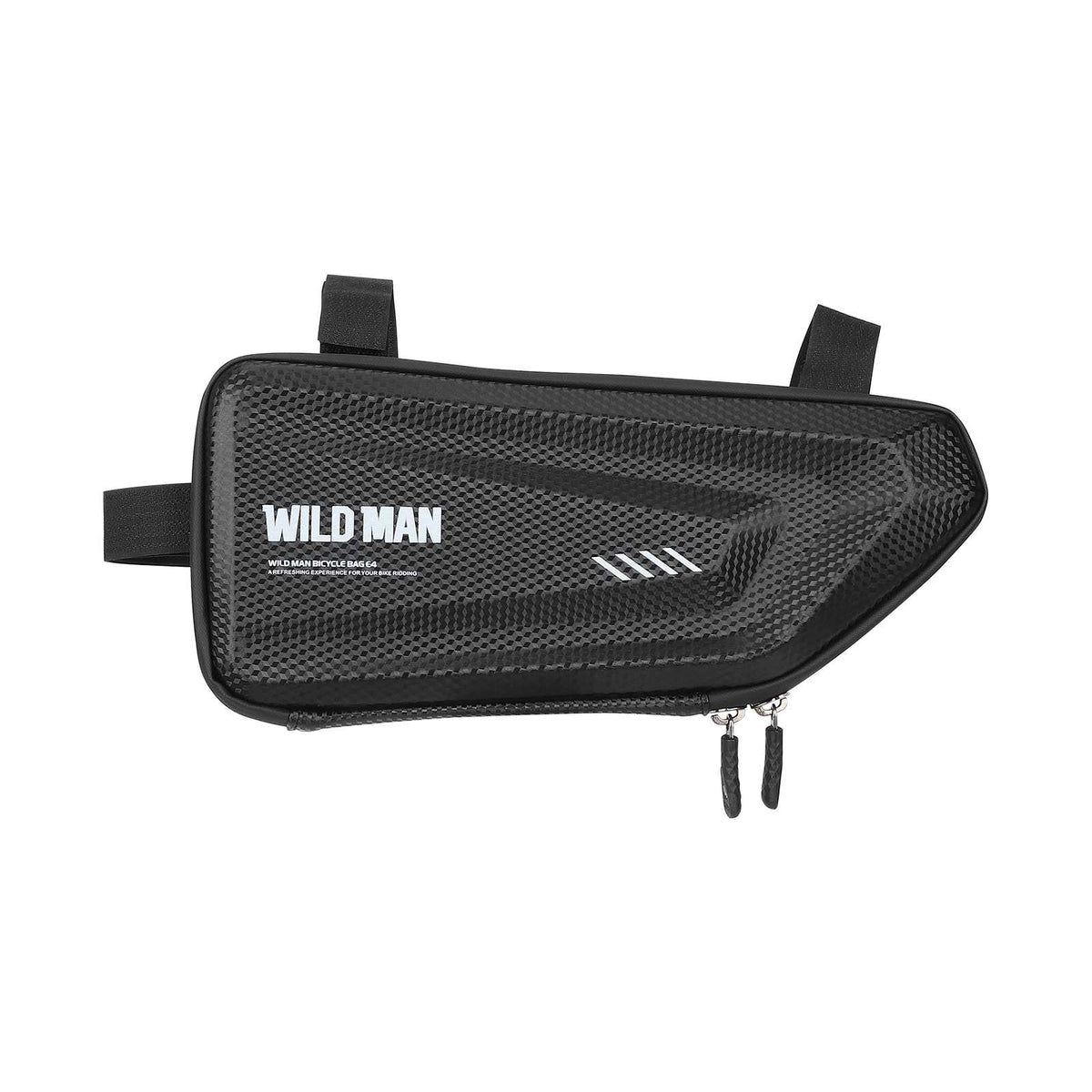 Sacoche de cadre triangulaire noire Wild Man pour trottinette électrique et vélo