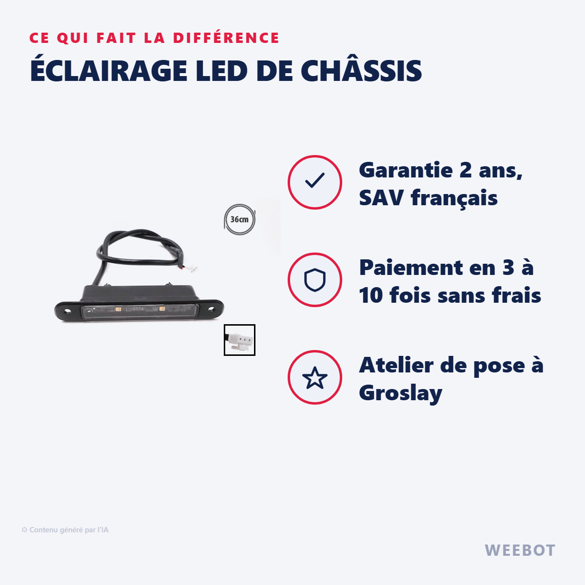 Éclairage LED de Châssis : les points forts