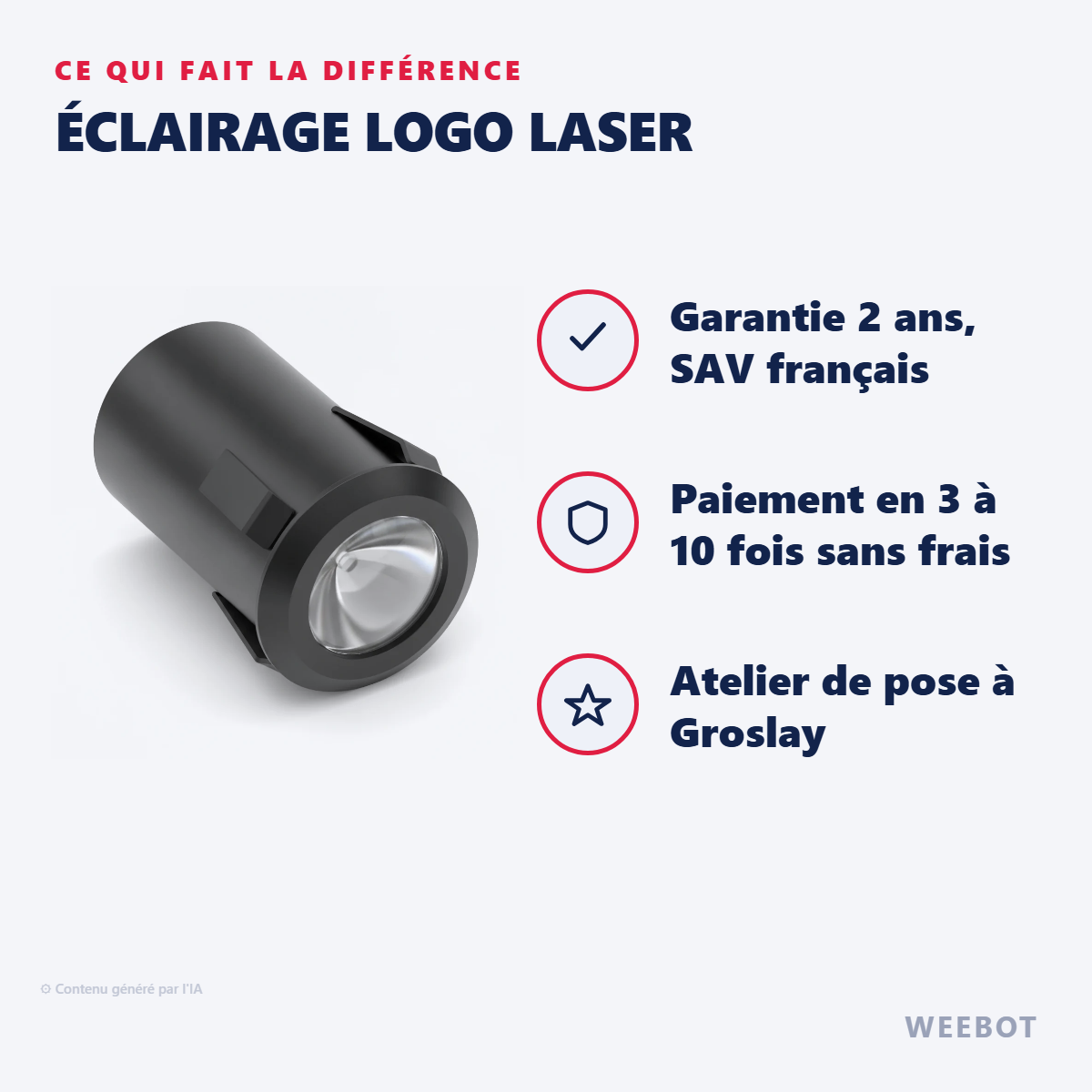 Éclairage Logo Laser : les points forts