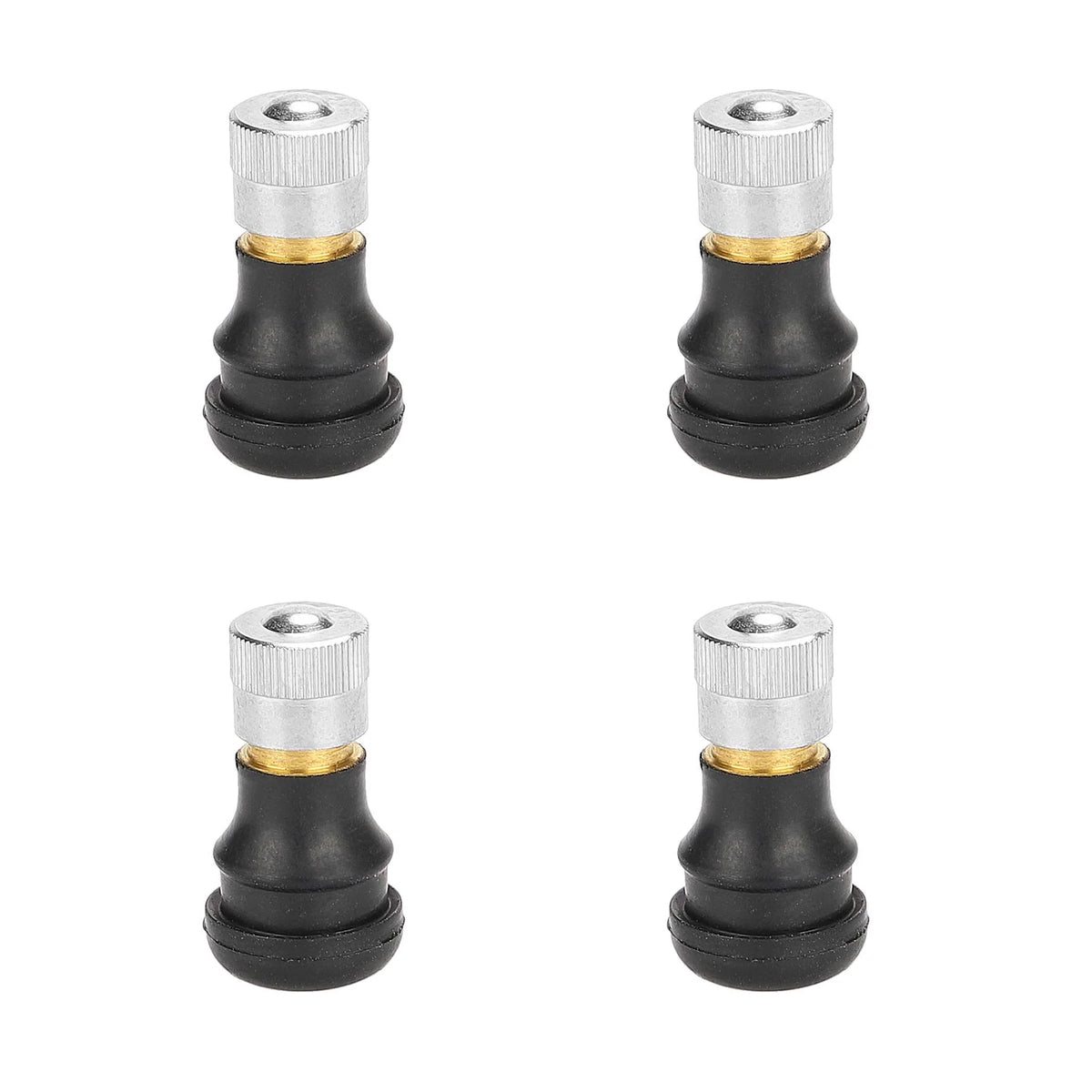 Lot de 4 valves tubeless droites pour pneu de trottinette électrique