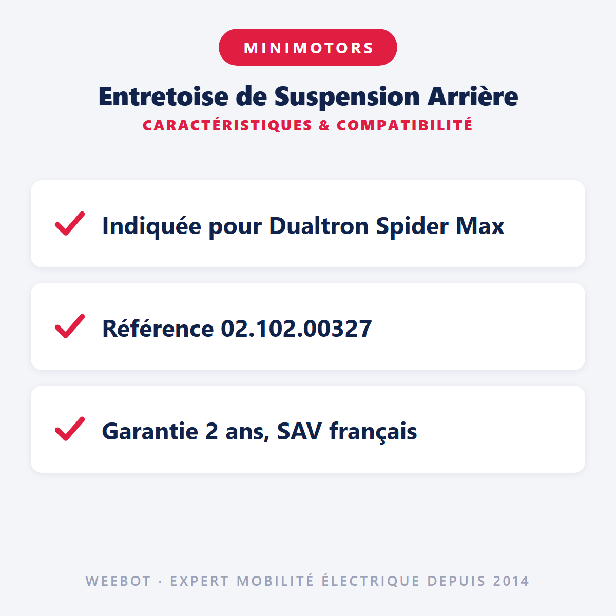 Entretoise de Suspension Arrière : caractéristiques et compatibilité