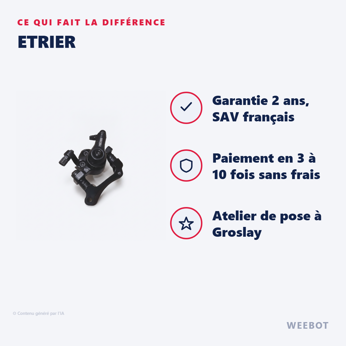 Etrier : les points forts