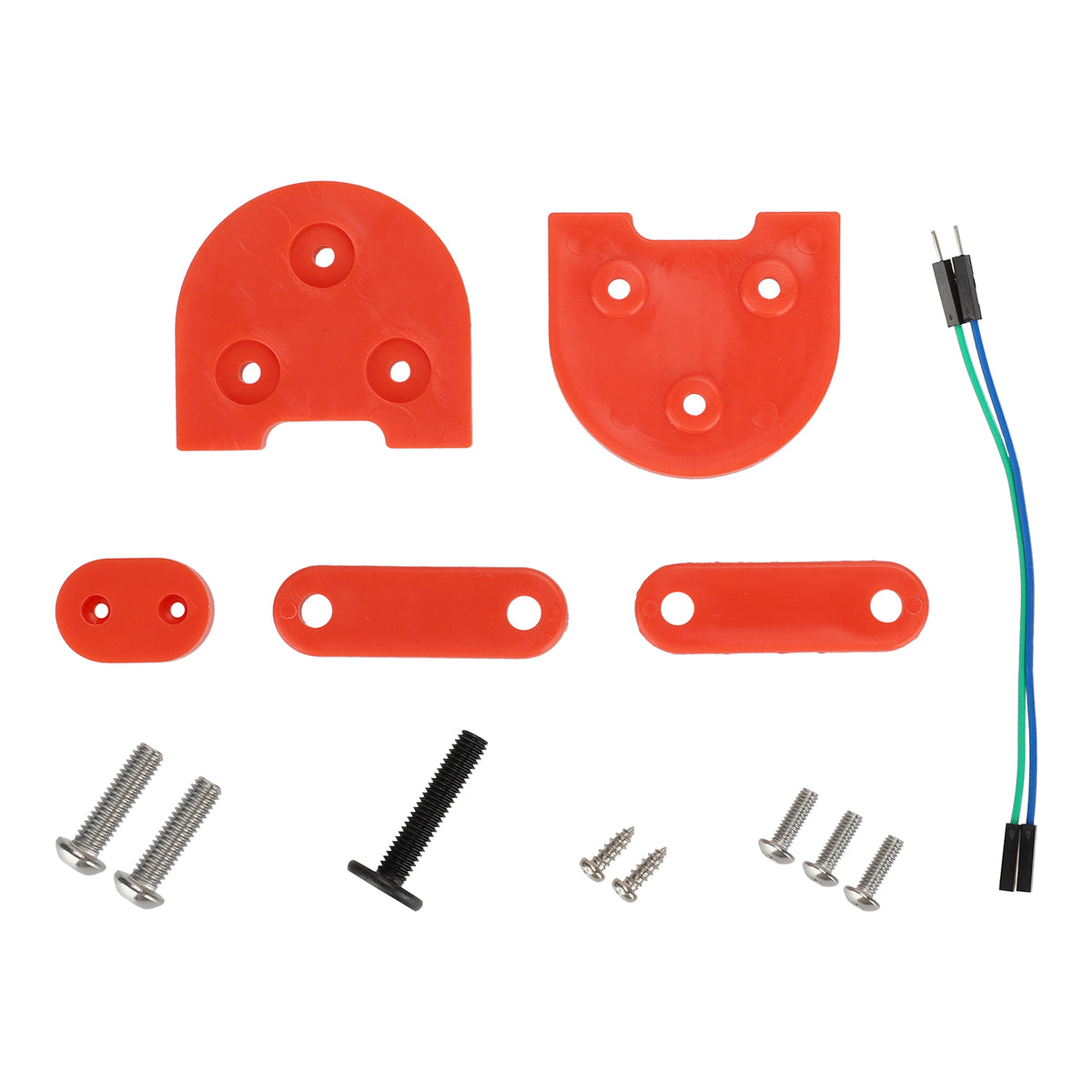 Kit de Rehausse Garde-Boue et Béquille 10 Pouces Rouge