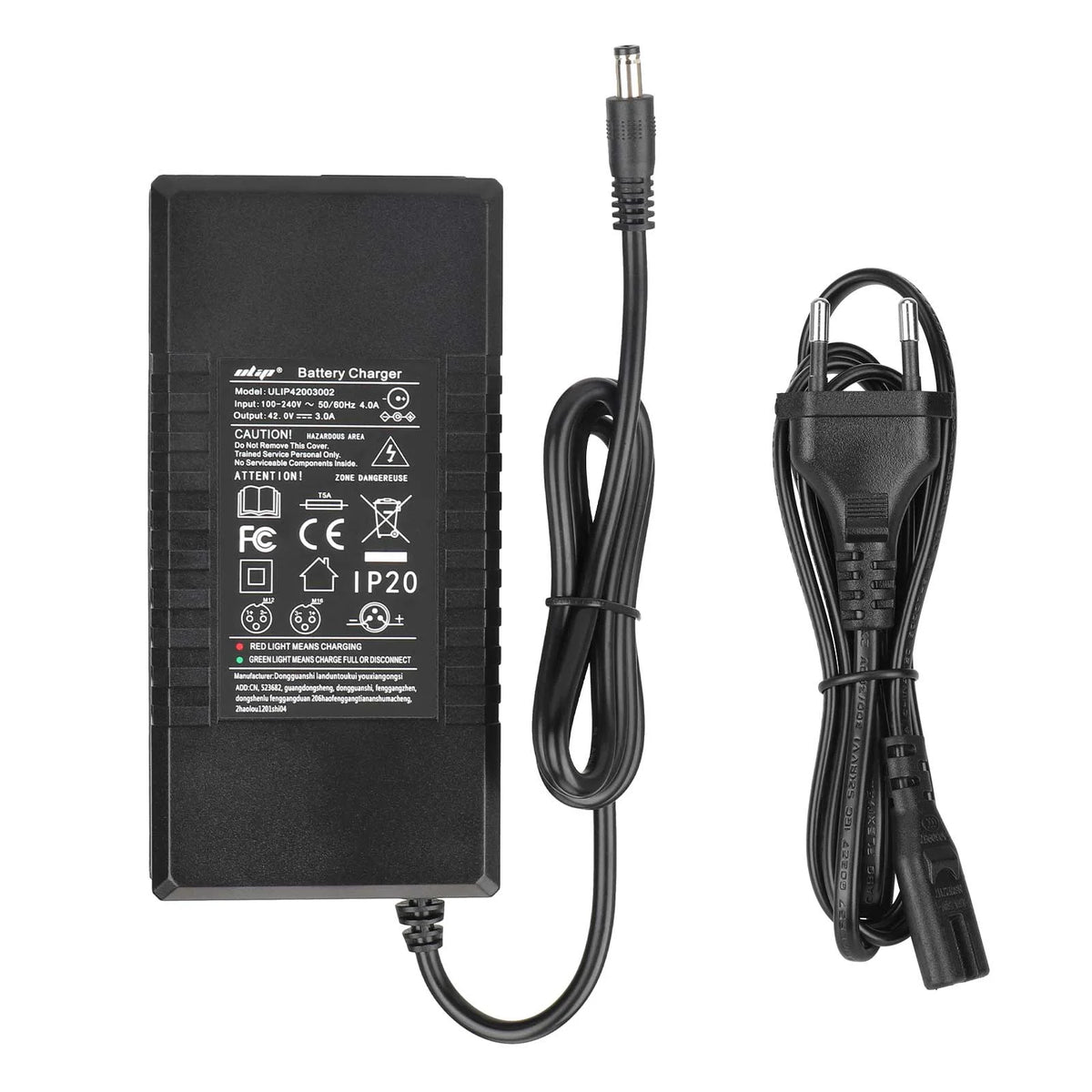 Chargeur 42V 3A Prise DC 2,1 mm, vue 4