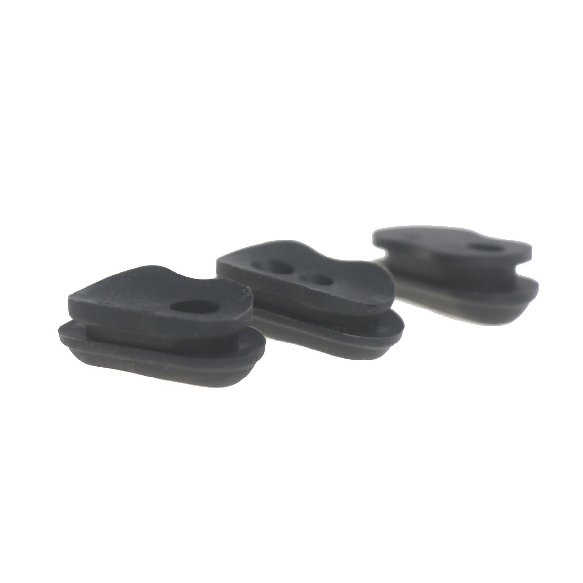 Bouchons Passe-Câble Silicone Noir (Lot de 3), vue 3
