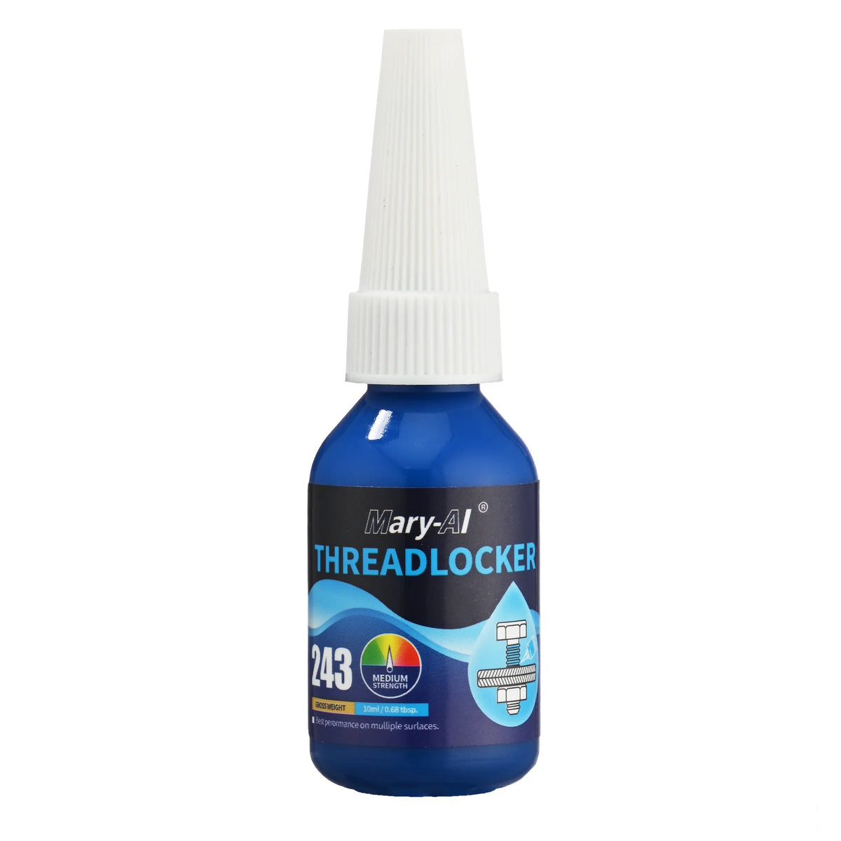 Flacon de frein filet bleu 243 10ml pour vis de trottinette électrique