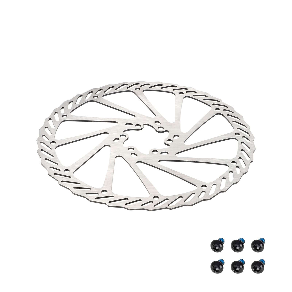 Disque de frein de 203 mm en acier inoxydable et ses 6 vis de fixation