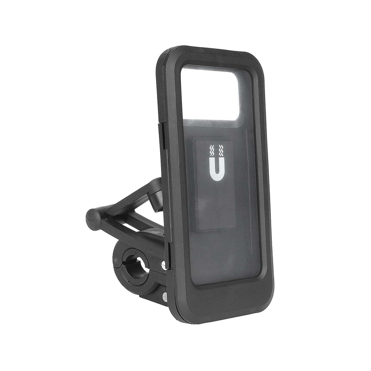 Support téléphone étanche et magnétique noir pour trottinette électrique et vélo