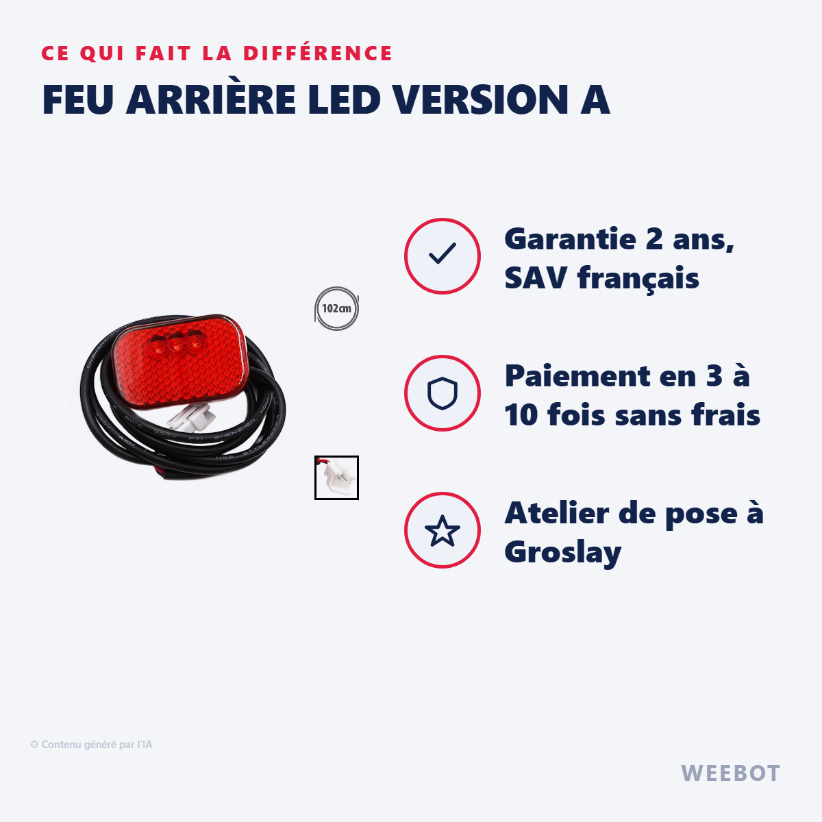 Feu Arrière LED Version A : les points forts