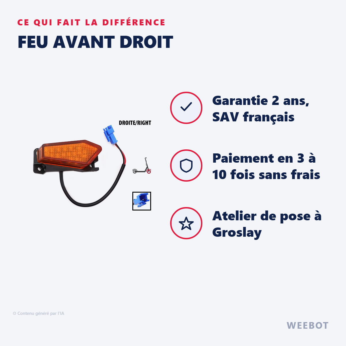 Feu Avant Droit : les points forts