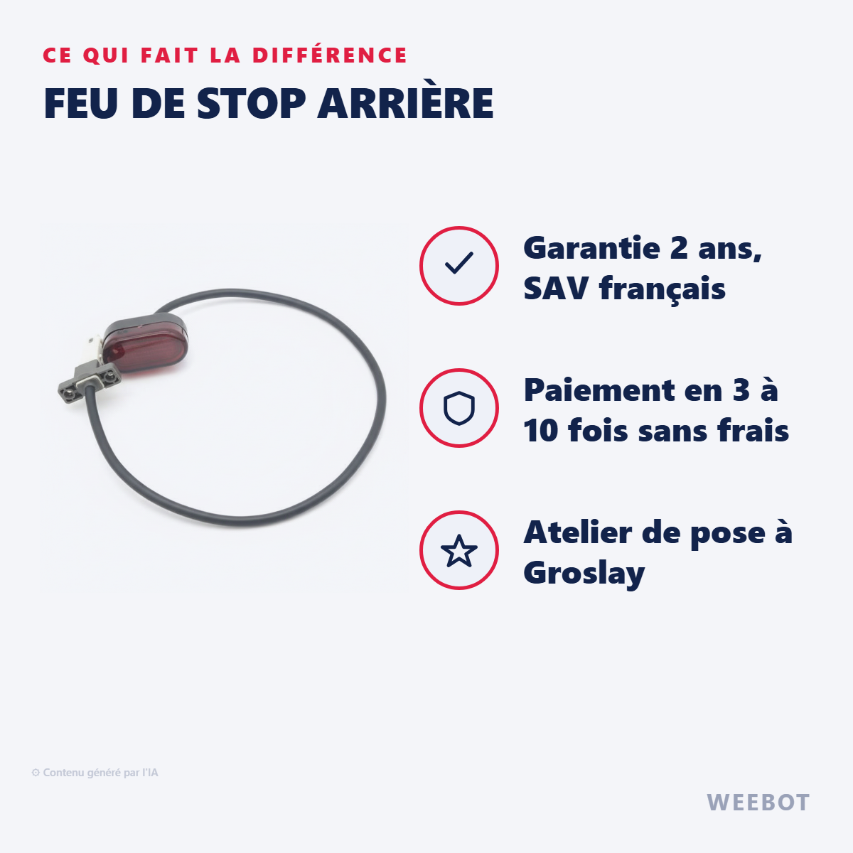 Feu de Stop Arrière : les points forts