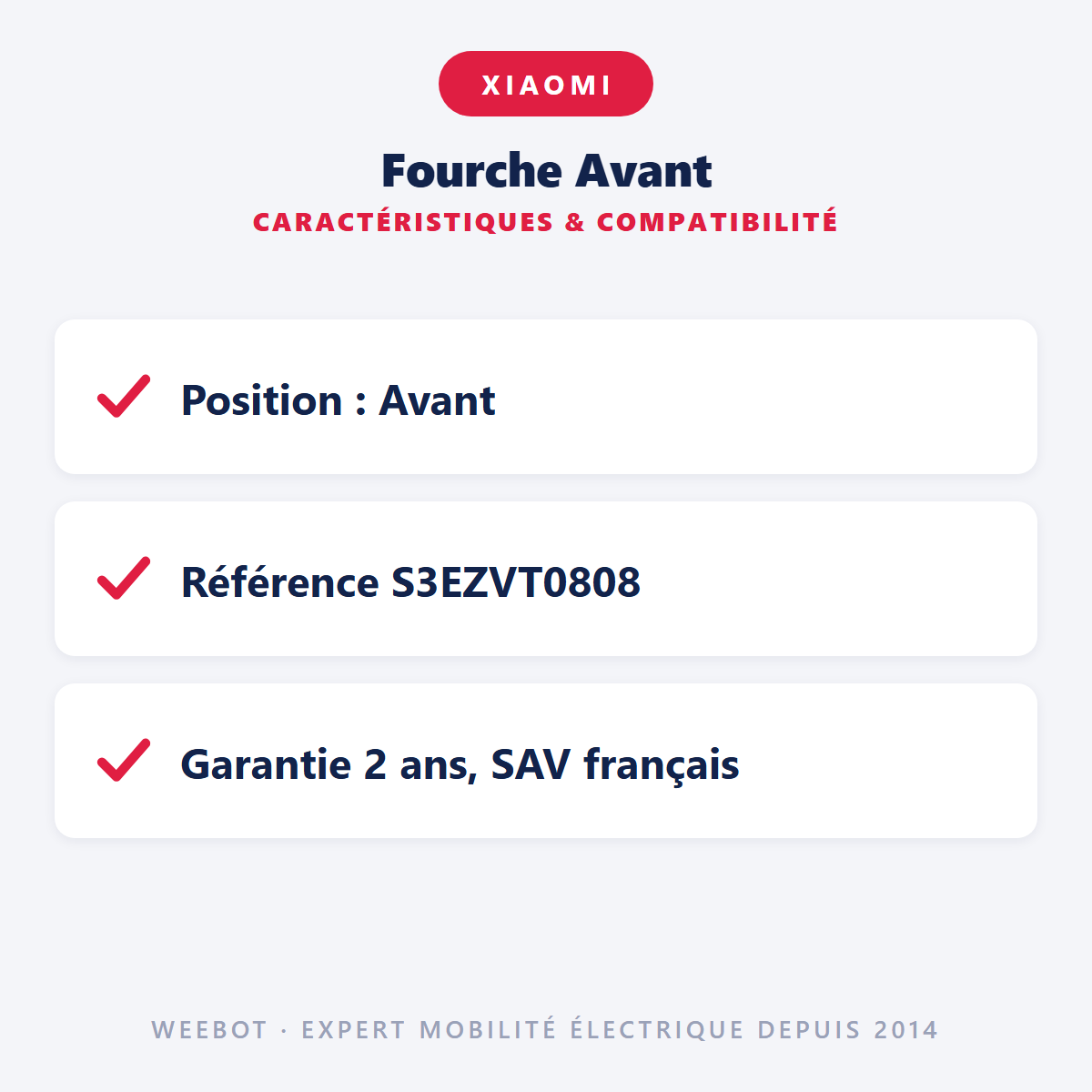 Fourche Avant : caractéristiques et compatibilité
