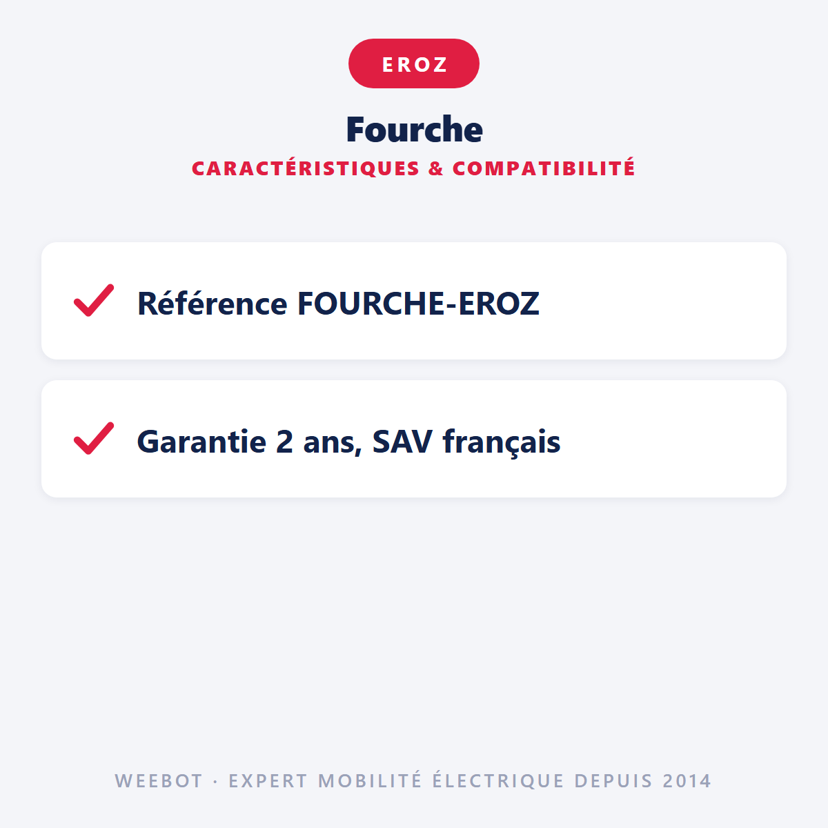 Fourche : caractéristiques et compatibilité