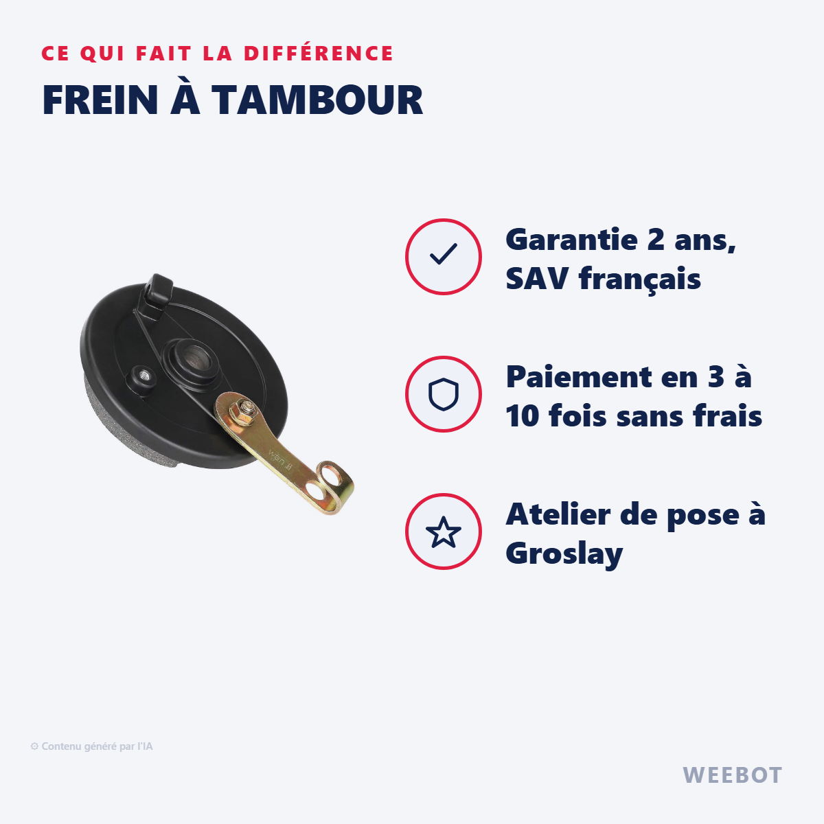 Frein à Tambour : les points forts