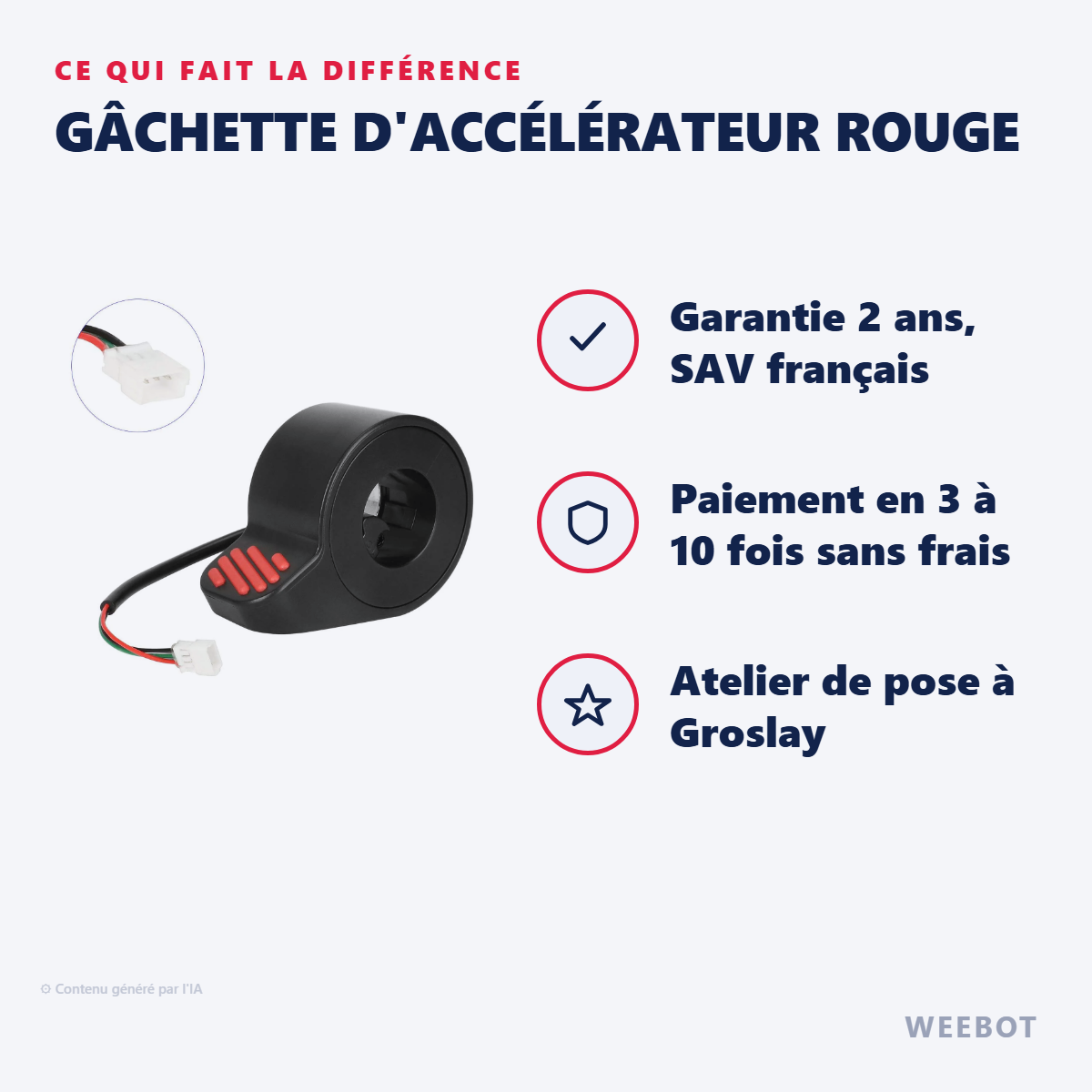 Gâchette d'Accélérateur Rouge : les points forts