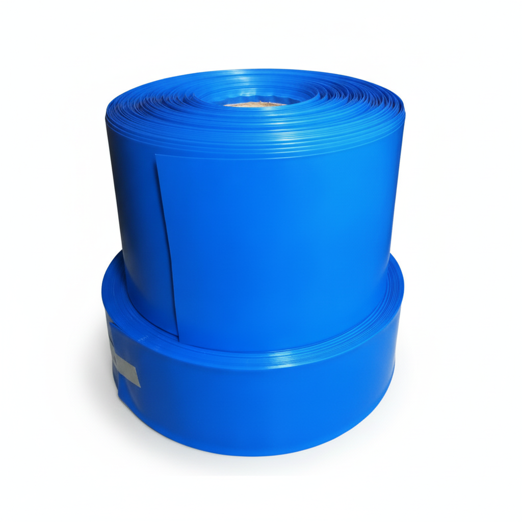 Gaine Thermorétractable PVC Bleu Largeur 120 mm, vue 1